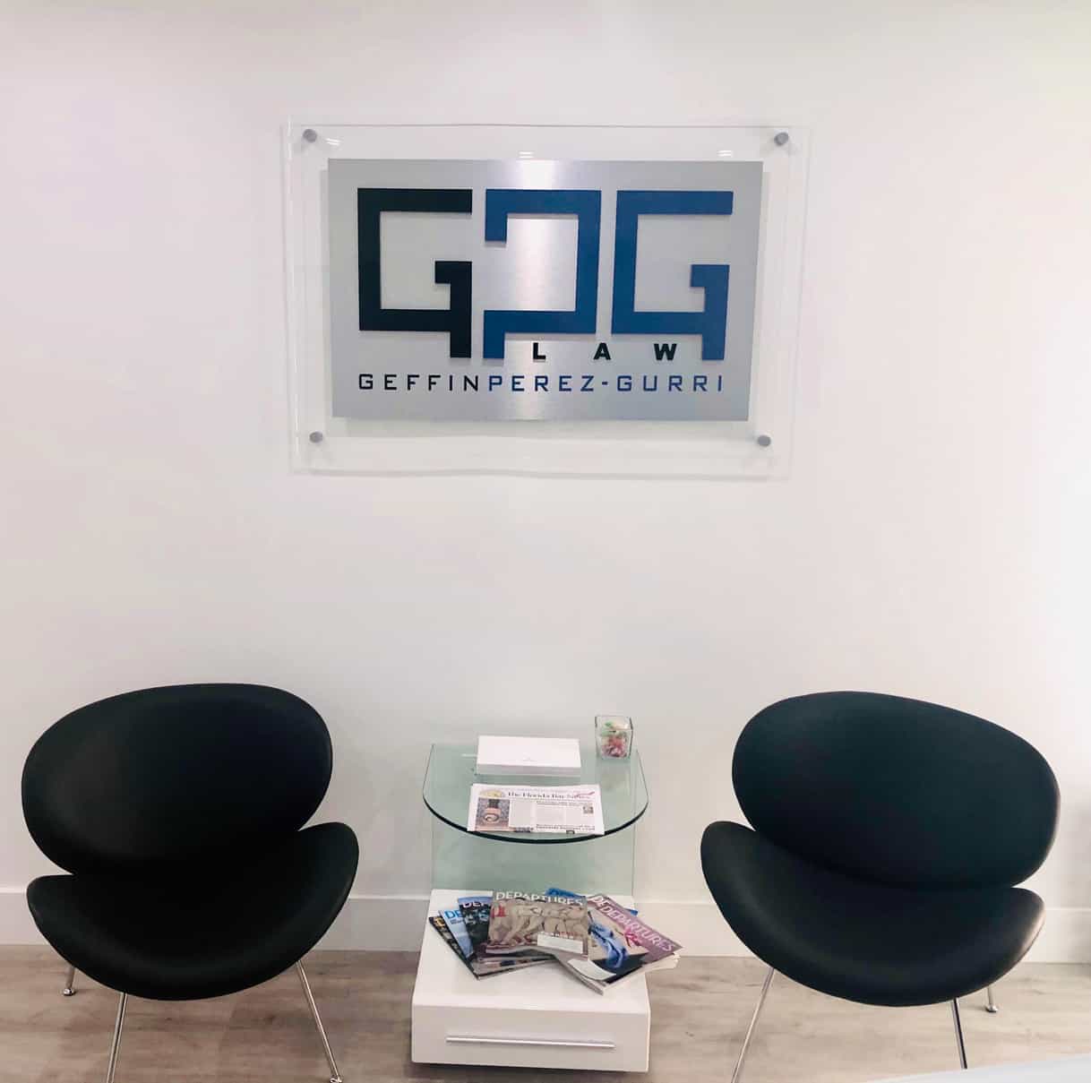Reception area of GPG Law office